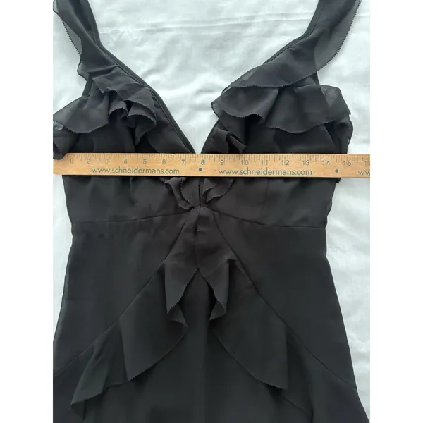 Storia Babydoll Dress Size S Black Ruffled Mini Witchy Goth Whimsy Feminine Y2K - Image 13