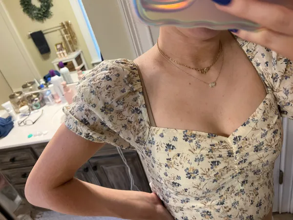 These Three Boutique Floral Tie back Top - Image 2
