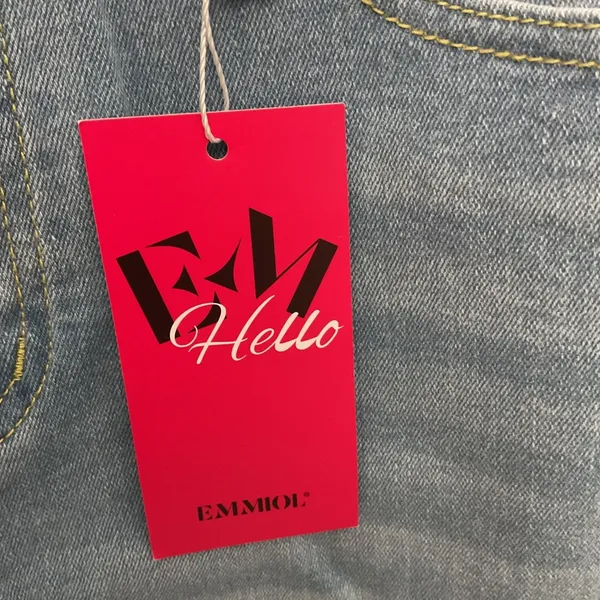 NWT EMMIOL Womens Light Wash Wide‎ Leg Jeans Size Small - Image 4