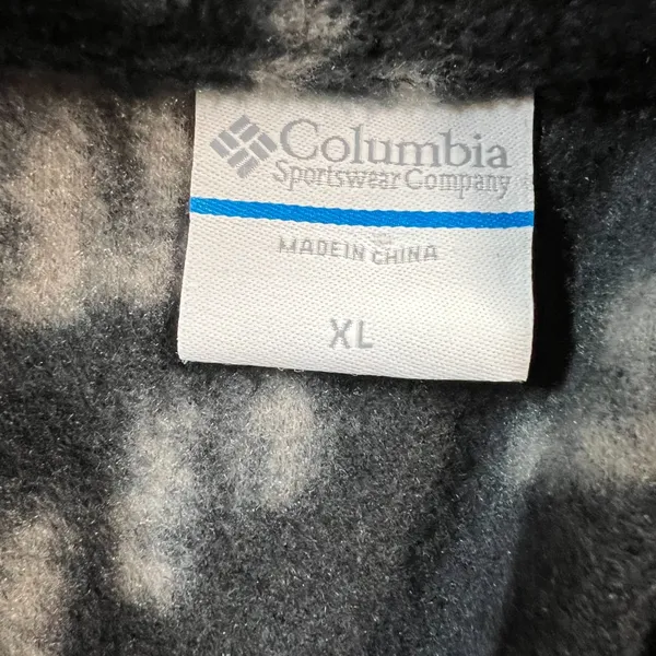 Columbia Vest Womens XL Black Gray Fleece Full Zip Pockets Outdoor Layer Warm - Image 9