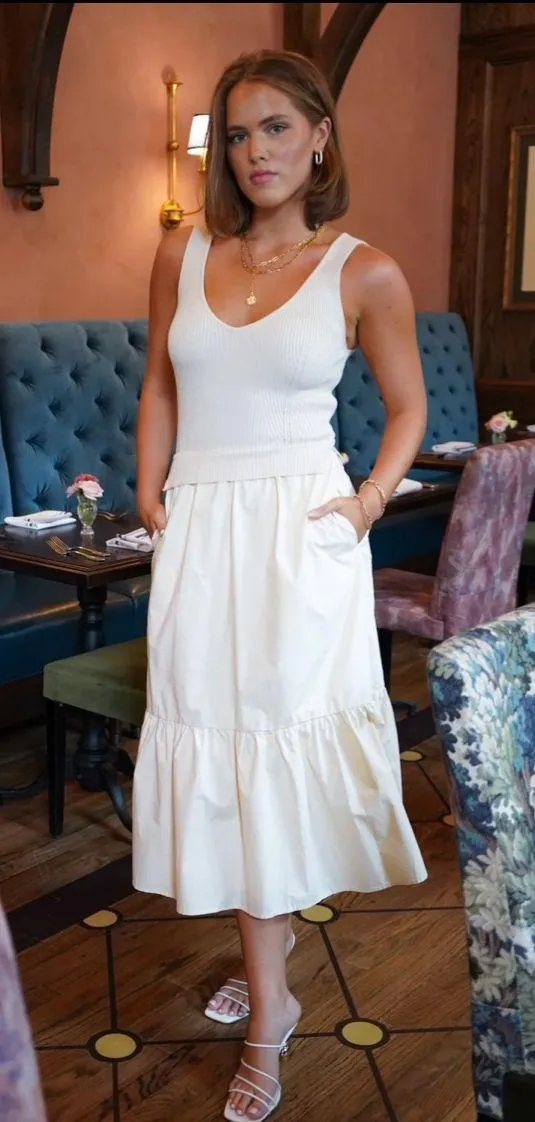 Rodeo Boutique Cream Mini Dress - Image 2