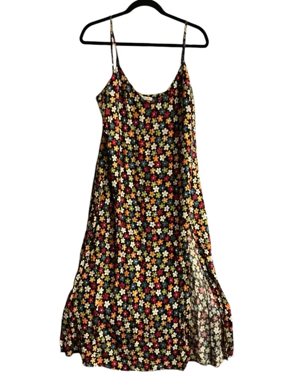 Reformation Floral Slip Dress | Multicolor Daisy Print | Spaghetti Strap - Image 3