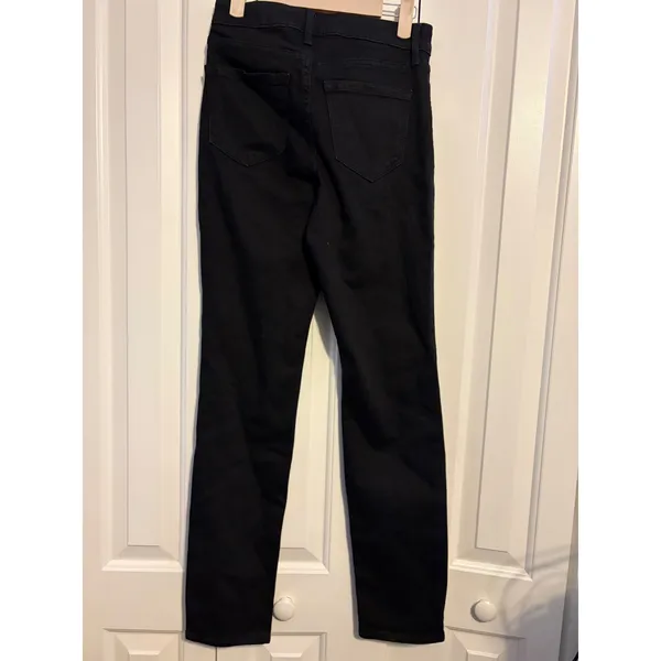 Old Navy Womens High Rise Straight Leg Jeans Black Size 0 NWT‎ 734893-00-1 - Image 6