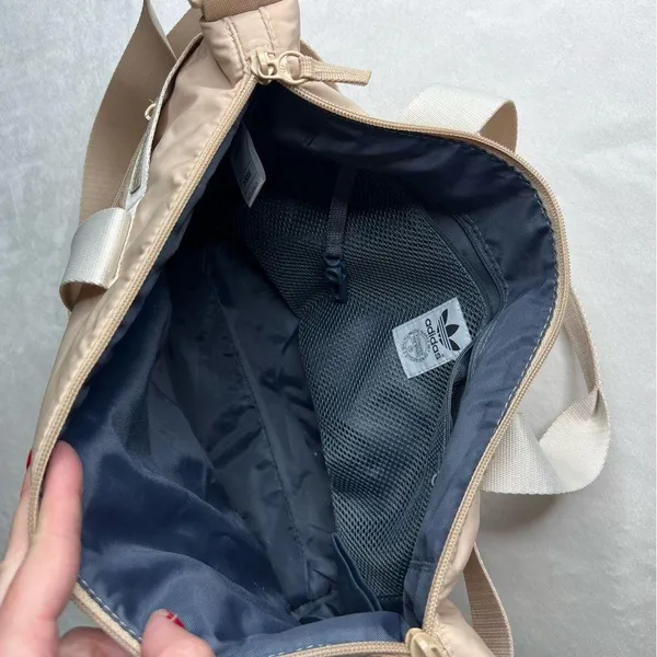 Adidas Puffer Shopper Tote in Beige and Tan - Image 9