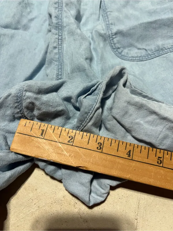Aerie Light Blue Women's belted Shorts XL - Image 8