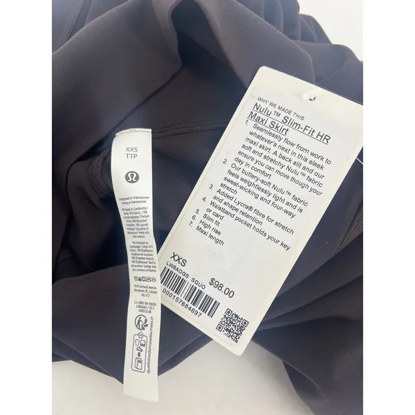Lululemon Nulu Slim-Fit High-Rise Maxi Skirt‎ Sequoia XXS NWT - Image 6