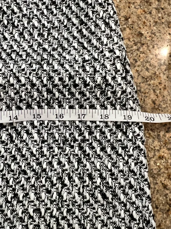 Commense Button Front Tweed Maxi Skirt Black White Small NWT Sold Out - Image 11
