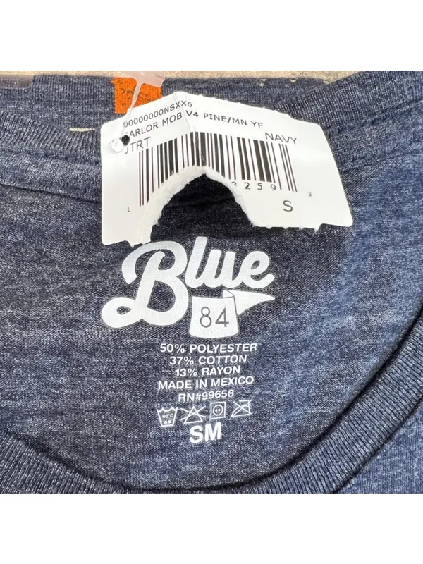 Blue 84 Minnesota Endless Adventure Graphic T-Shirt Small Navy Blue Heather NWT - Image 5