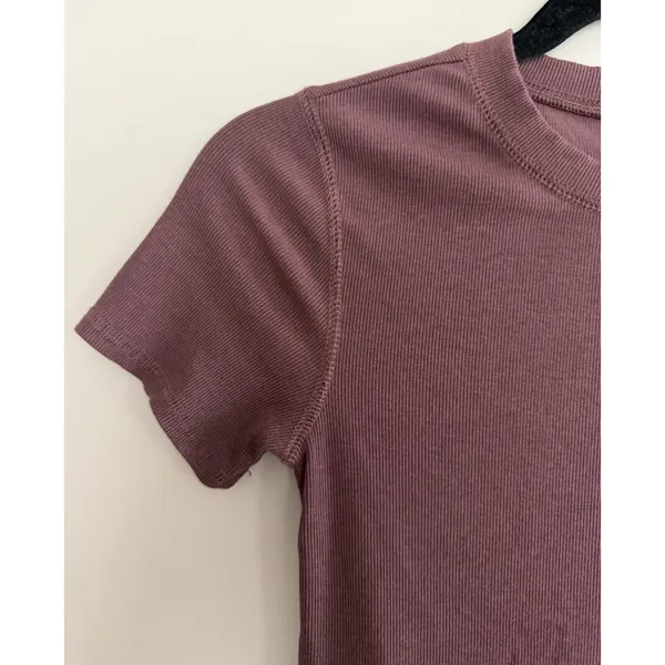 Vuori Pose Fitted Tee Cropped Short Sleeve Mauve Women's Size XS - Image 7