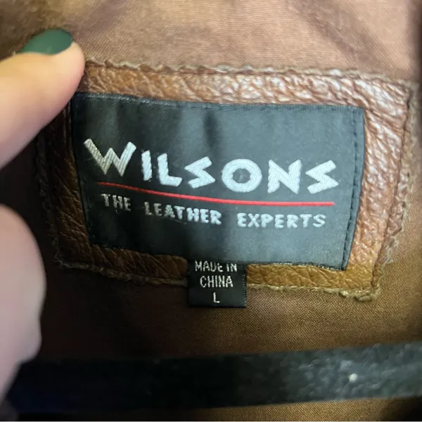 Wilson's Leather | The‎ Leather Experts Brown Coat Jacket Large - Image 10
