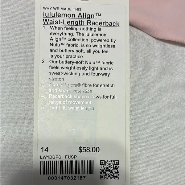Lululemon Athletica Pink Boxy Sleeveless Tank Top - Image 2