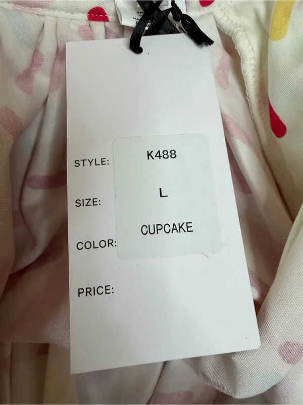 Unique Vintage Cupcake Sprinkles Circle Swing Midi Skirt size Large NEW $99 - Image 9