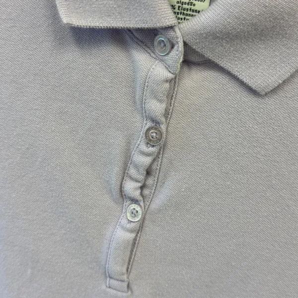 Calvin Klein Jeans Womens Lavender Purple Short Sleeve Polo Shirt Size Small - Image 7