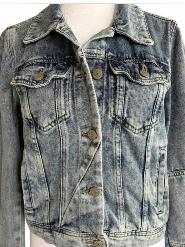 Free People Denim Jacket Trucker - Image 2