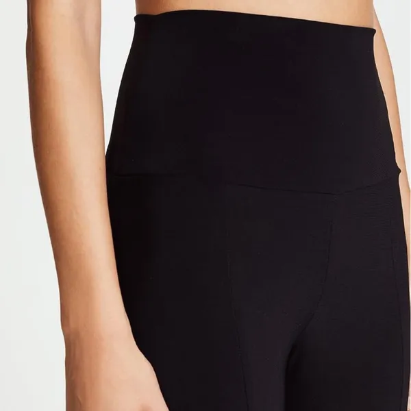 Norma Kamali Fishtail Pant Black M Flare Bellbottoms Stretch Free People - Image 10