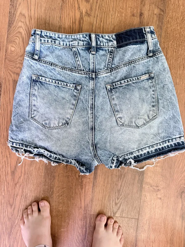 & Other Stories Acid wash shorts - Image 6