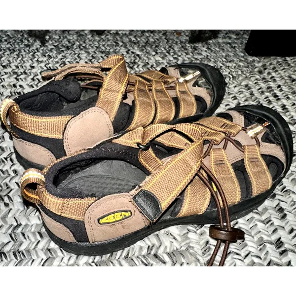 Keen Sandals Womens 9 Brown Strap Trail Water Slip Resistant Bungee Tie - Image 2
