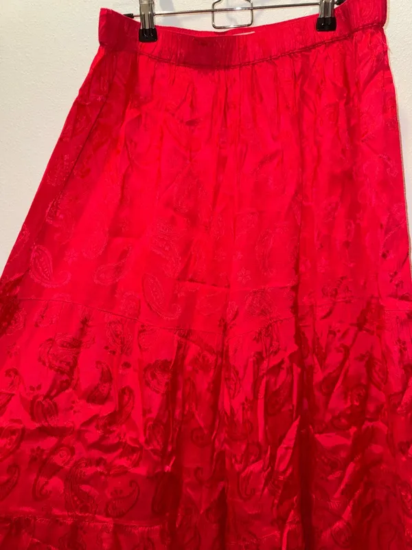 Natural Life Red Floral Jacquard Patti Palazzo Pants - Size L - NWOT - Image 10