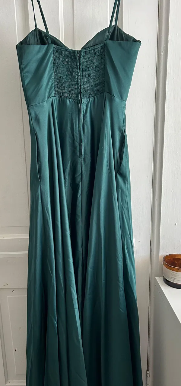 Macy's Dark Green Prom Dress - Image 2