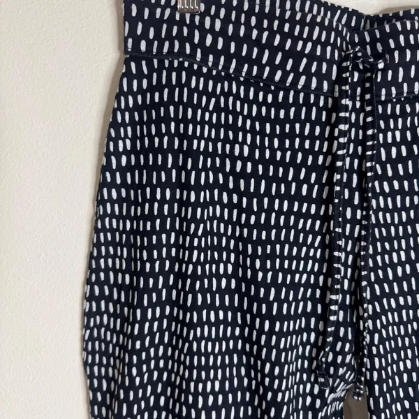 Kmart Women's Printed Drawstring Pajama Pants Black White Size M - Image 2