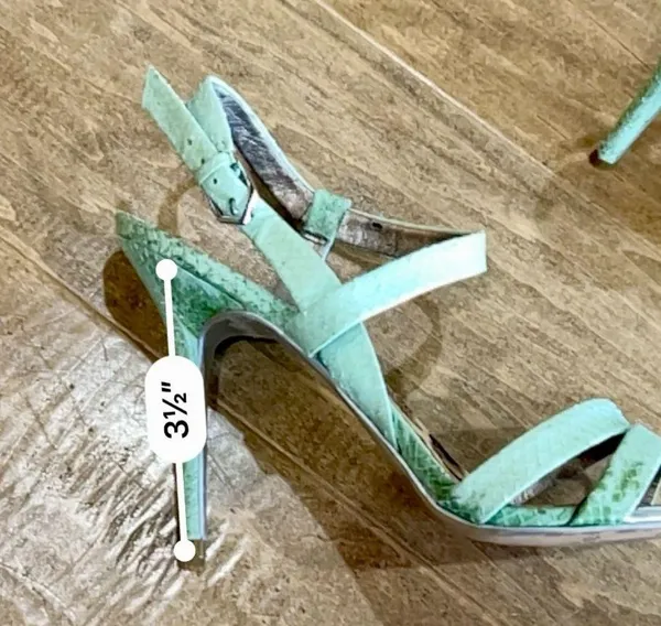 Sam Edelman Women’s Abbott Snakeskin Print High Heel Blue Size 8 Used Girly - Image 5