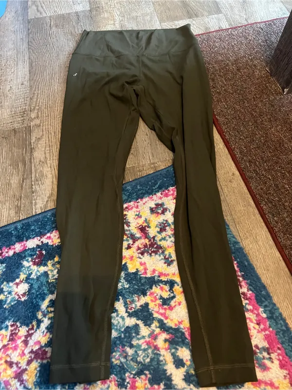 Lululemon align High-Rise Olive Green Active Leggings for Women - Image 5