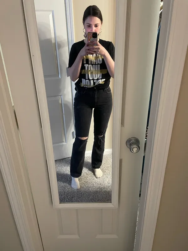 Black Abercrombie Ultra 90s High-Rise Jeans - Image 6