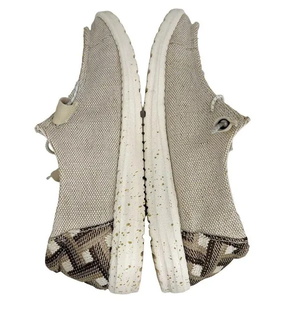 Hey Dude Shoes Wendy Brown Aztec 9 Canvas Slip On - Image 6