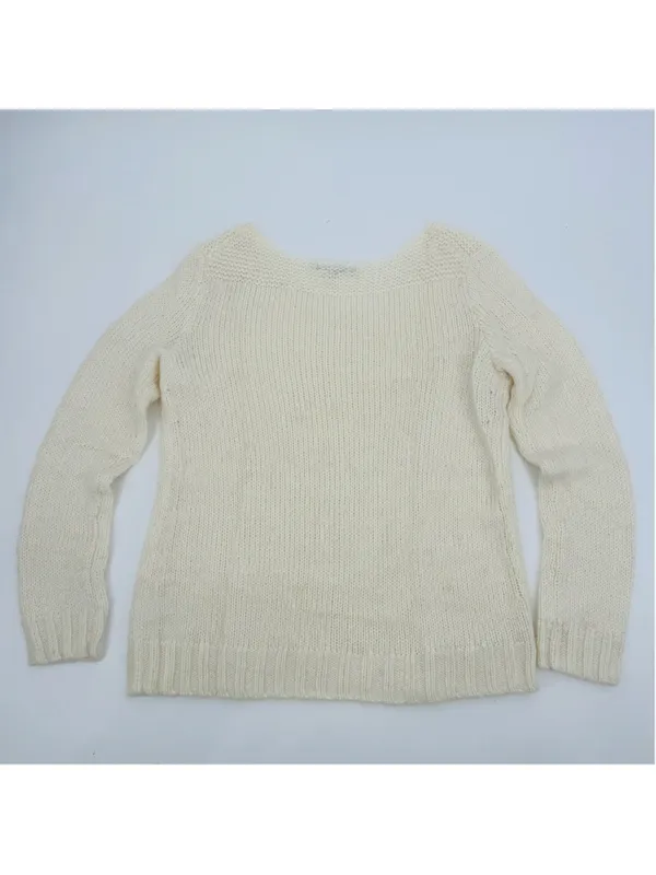 Gap Alpaca Blend Sweater Ivory Beige Size M - Image 2