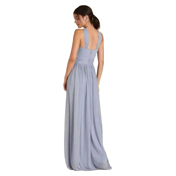 Birdy Grey Kiko halter Formal fairy bridesmaid dress Mesh dusty blue size medium - Image 5