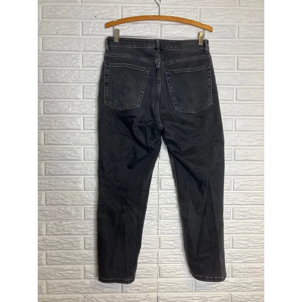Everlane The Curvy Cheeky Jean Womens 30 Black Excellent High Rise Ankle Tapered - Image 5
