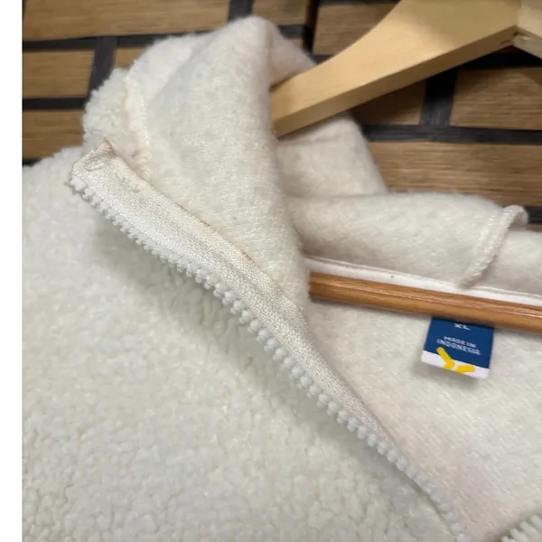 Old Navy Cream‎ Hoodie Size XL - Image 6