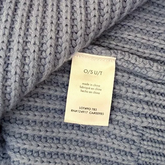 Revolve WEWOREWHAT Oversized‎ Cardigan Sweater Chunky Knit Storm One Size - Image 12
