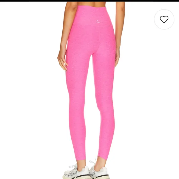 Beyond Yoga Caught In The‎ Midi High Waisted Legging Pink Punch Heather Size L - Image 3