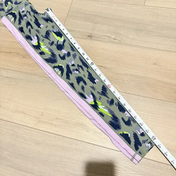 Aerie High-waisted Move 7/8‎ Leggings leopard purple green size XS - Image 8