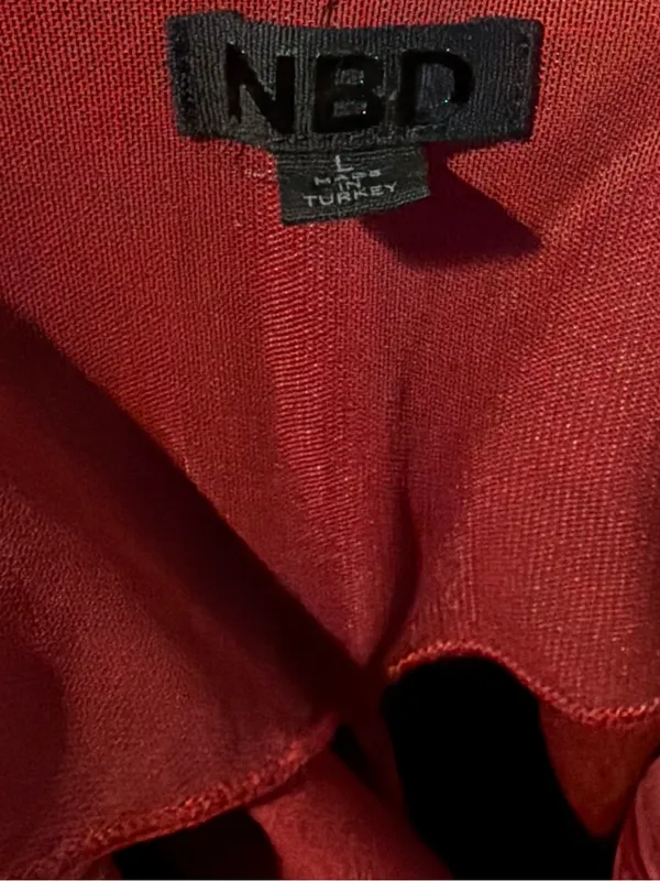 NBD x Revolve Jerick Catsuit Jumpsuit in Burgandy‎ Size Large - Image 4