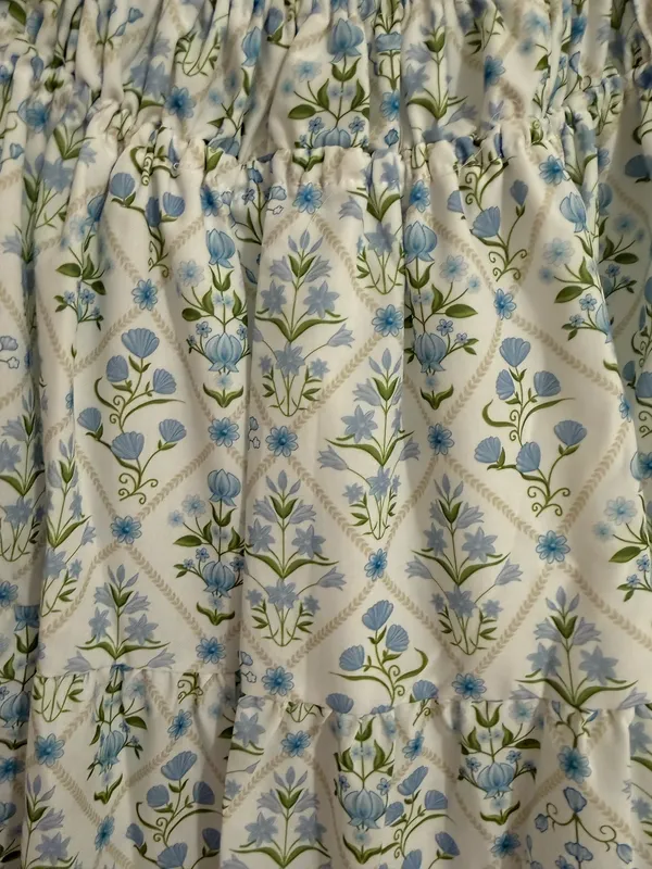 Bubble floral dress Blue - Image 2