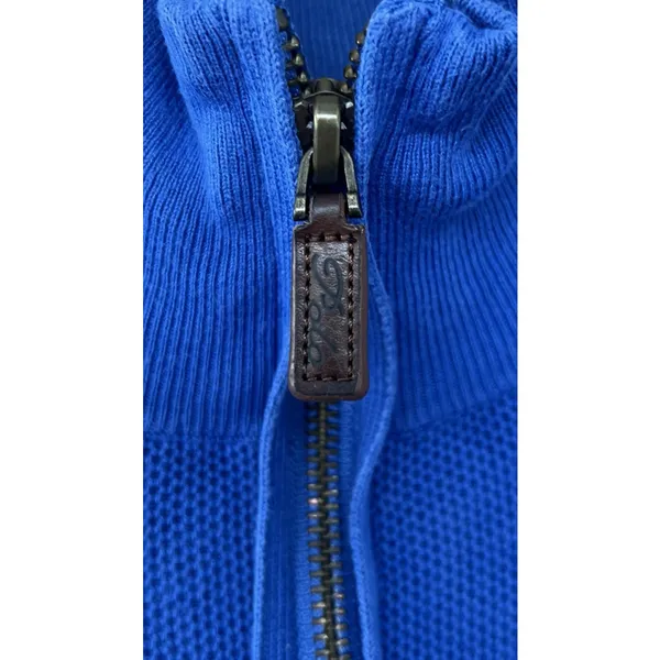 Polo Ralph Lauren Royal Blue Quarter Zip Pullover M Preppy Equestrian Classic - Image 3
