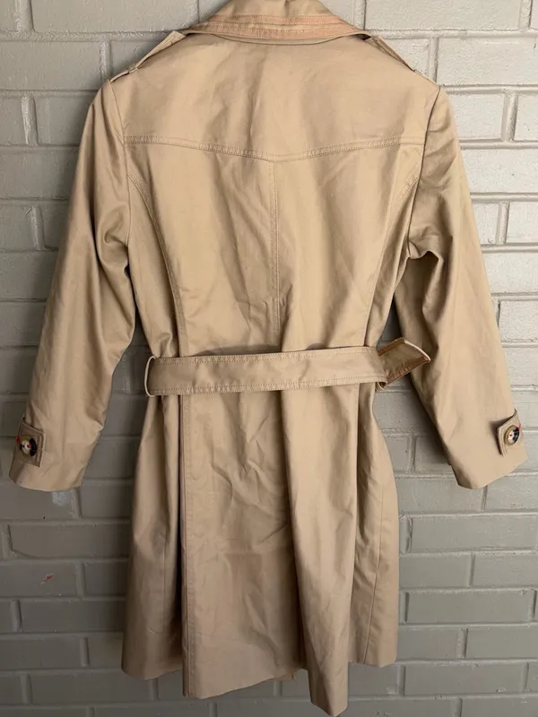 Boden Khaki Trench Coat 10P Tan Size 10 - Image 7