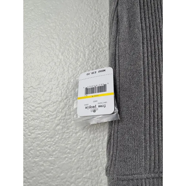 Free‎ People Ribbed Sweater Pants Pants Gray M Cozy Comfy - Image 5
