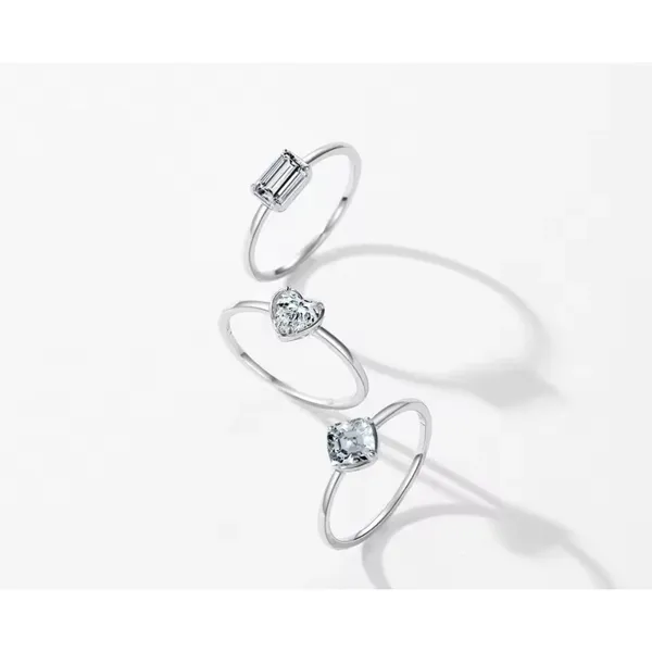 NEW Emerald‎ Cut 5A CZ Ring | Rhodium 925 Sterling Silver, 6 - Image 7