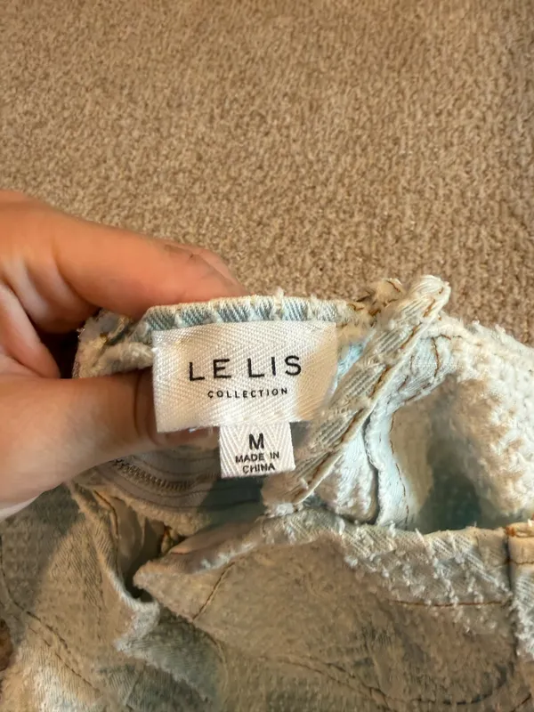 Jean crop top White Size M - Image 2