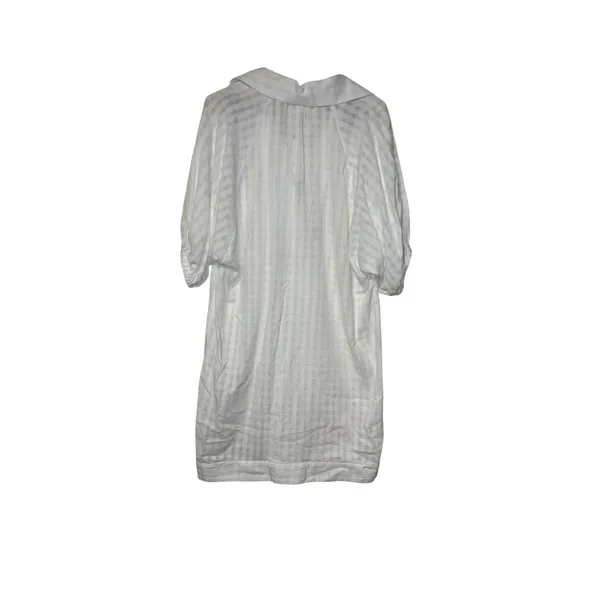 Anthropologie Women Mini Dress V-Neck Tiered 3/4 Sleeve‎ Tunic White Size XS NWT - Image 8
