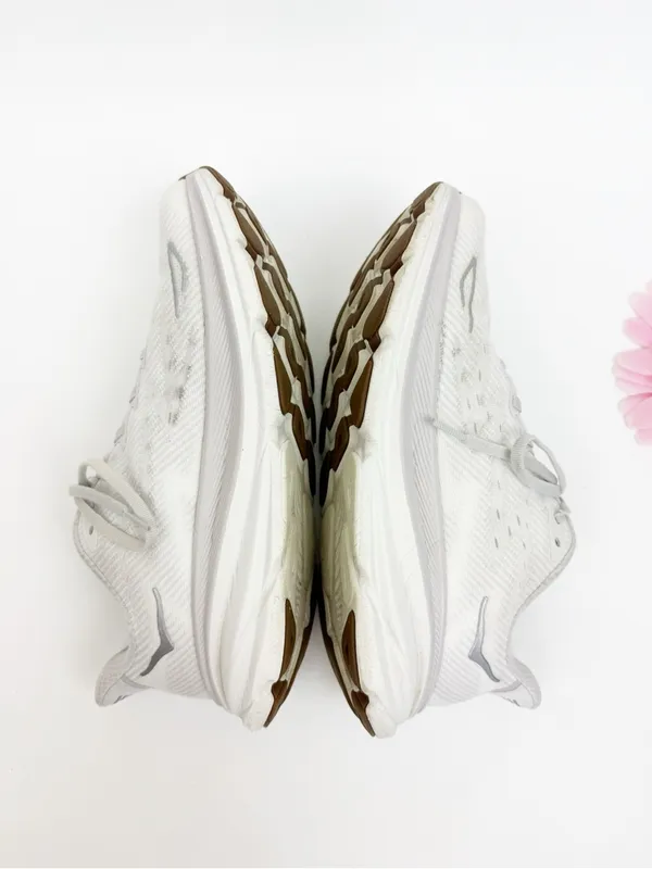 Hoka One One Clifton 9 Running Shoes Sneakers Nimbus Cloud/White - Image 4