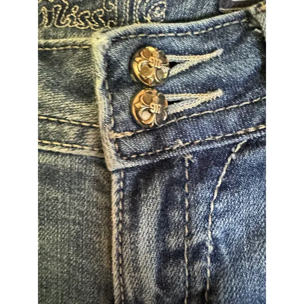 Miss Me Women's Embellished Butterfly‎ Pocket Bootcut Jeans Size 27 - Image 3