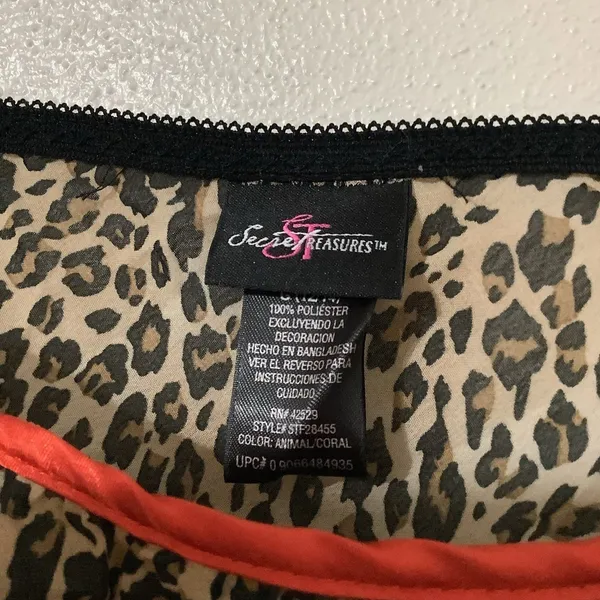 Secret Treasures Y2K Cheetah Print‎ Camisole Large 2000s Bratzcore Funky Feminine Beach Summer - Image 3