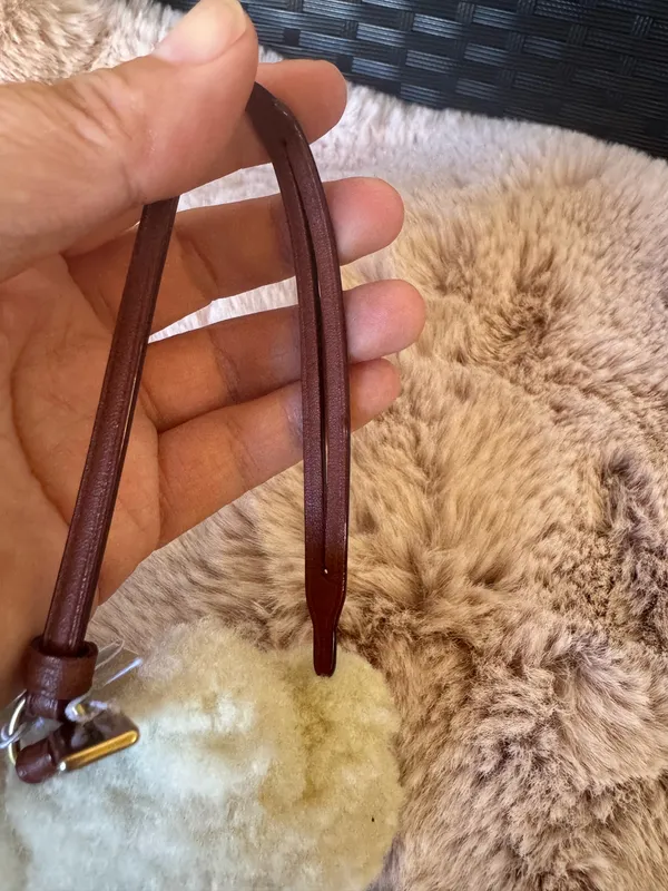 NWT Coach Bear Puffy Bag Charm In Shearling CDD52 - Image 4