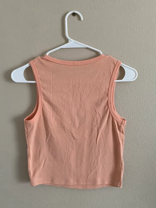 Zoe + Liv Peach Universe Tank Crop Top - Image 2