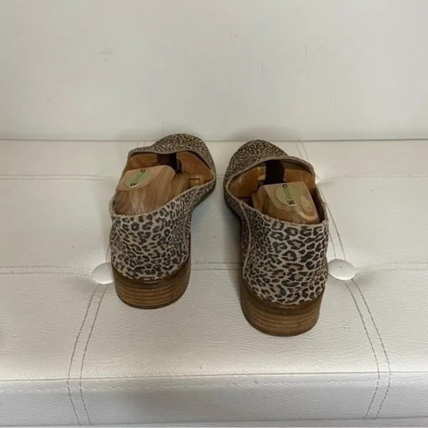 Cahill Leopard Print Loafer Eyelash Sophia Leather Loafers Size 10 - Image 7