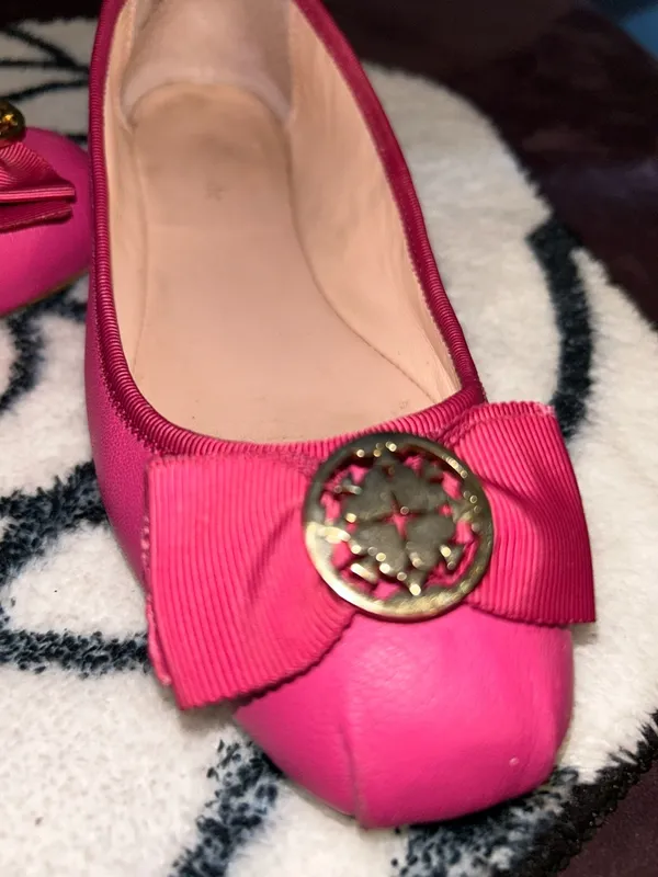 Kate Spade Size 6 Women's Pink Bow Ballet Flats - Image 11